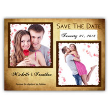 Press Printed Cards/Flat Card/Save The Date/017 Landscape