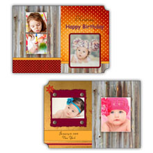 Press Printed Cards/Folded Card/Boutique Card/Babies and Children/002 Potrait