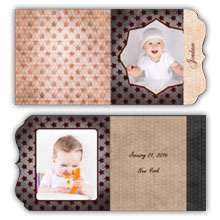 Press Printed Cards/Folded Card/Boutique Card/Babies and Children/002 Square
