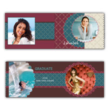 Press Printed Cards/Folded Card/Boutique Card/Senior and Graduation/001 Landscape