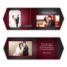 Press Printed Cards/Folded Card/Boutique Card/Wedding/001 Landscape