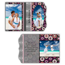 Press Printed Cards/Folded Card/Boutique Card/Wedding/004 Potrait
