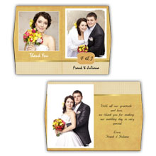Press Printed Cards/Folded Card/Boutique Card/Wedding/005 Potrait